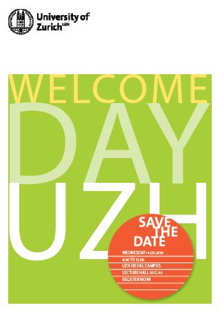 UZH Welcome Day September 2016