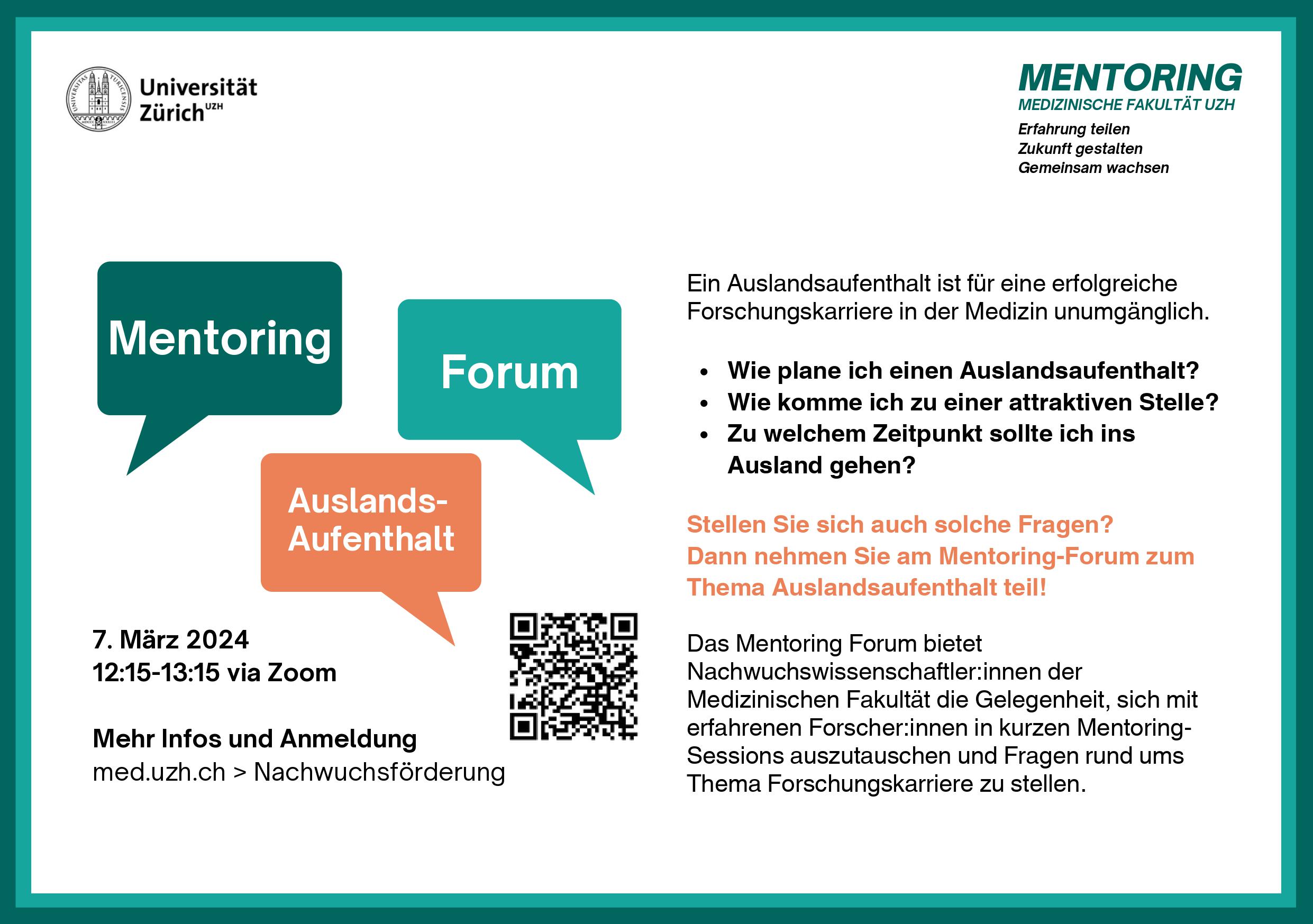 MEF UZH Mentoring Forum 01