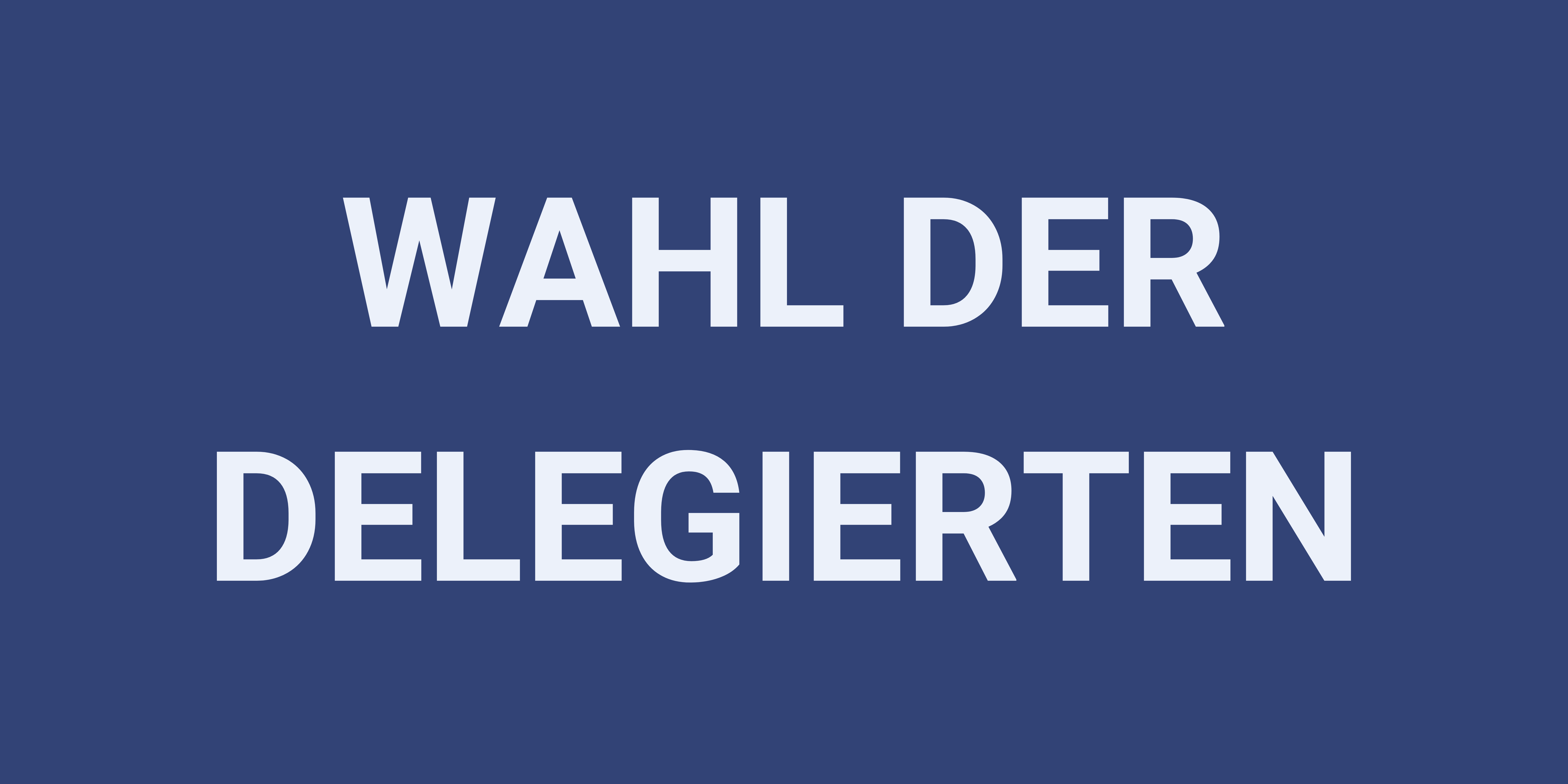 wahl der delegierten