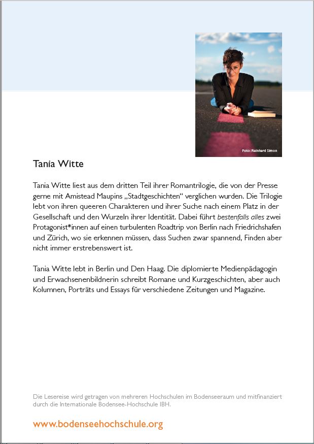 Lesereise der IBH-AG Gender & Diversity mit Tania Witte 2